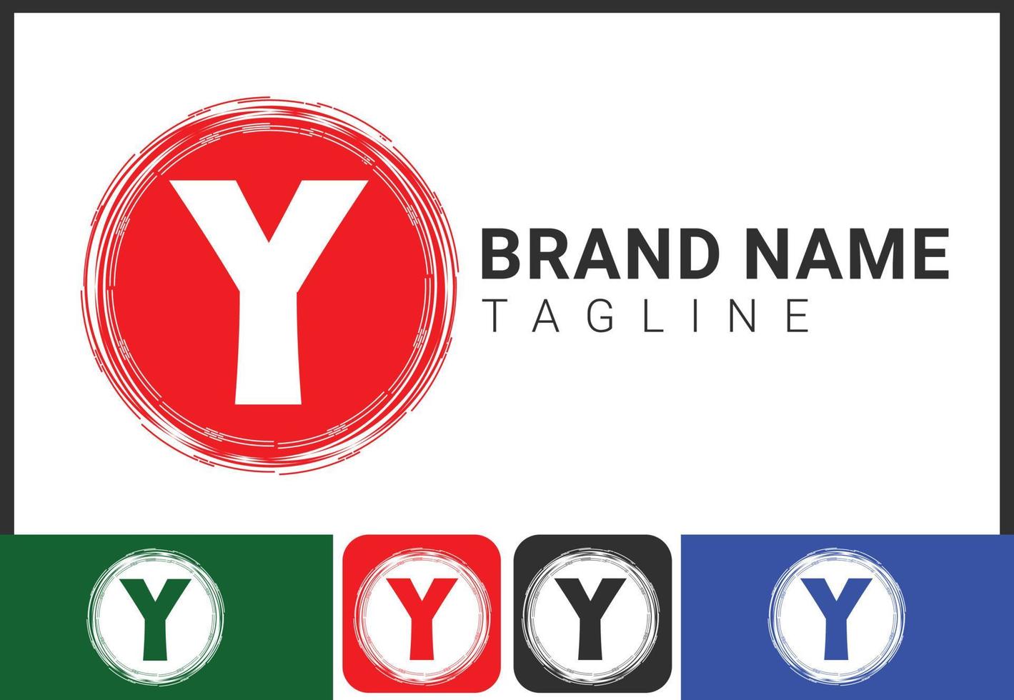 Creative Y letter logo and icon design template vector