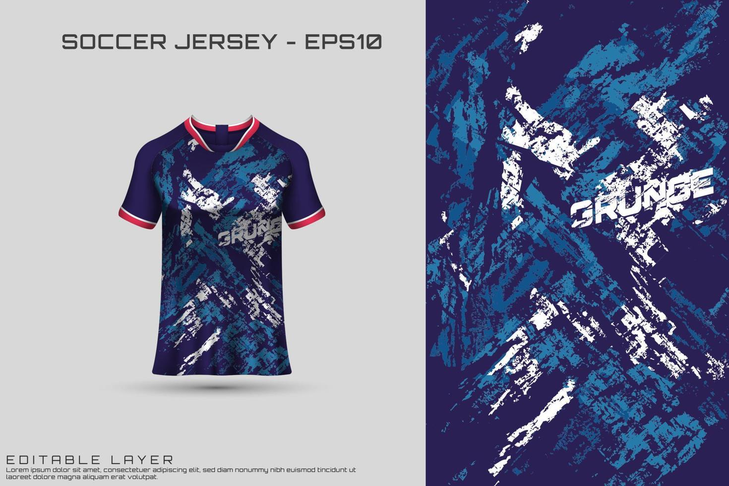 Sports jersey and t-shirt template sports jersey design vector mockup.