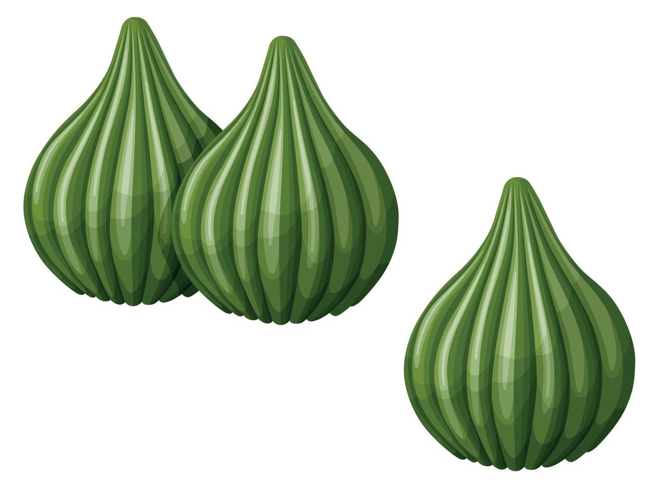 Modak. Indian sweet food. Festive Indian dumplings. vector