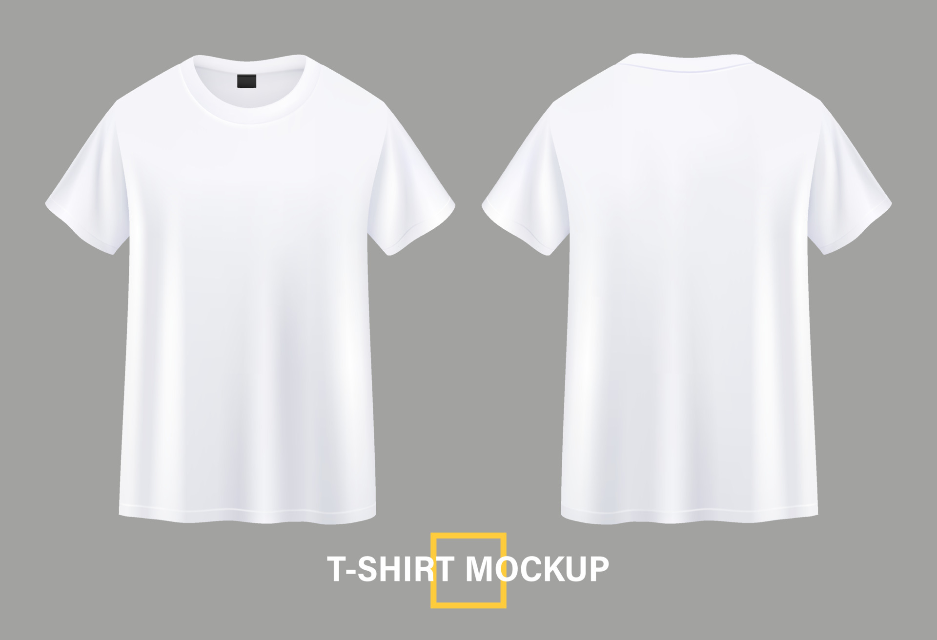 T-shirt Mockup Front And Back Sides Royalty Free Vector | vlr.eng.br