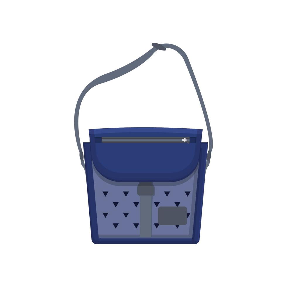 Sling Bag Flat Illustration. Clean Icon Design Element on Isolated White Background vector