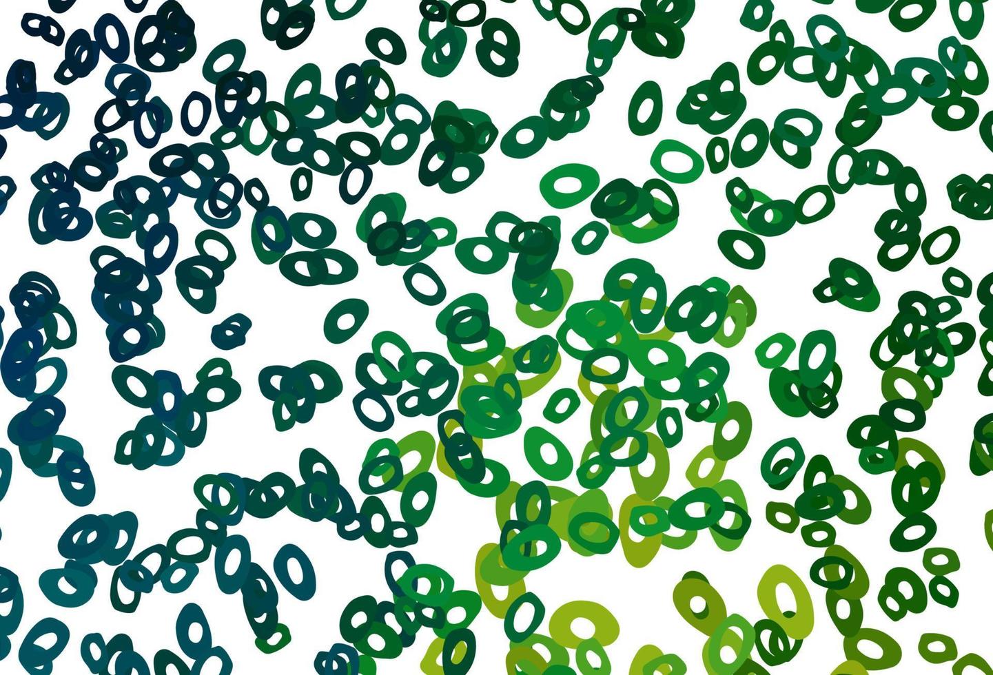 Dark Blue, Green vector background with bubbles.