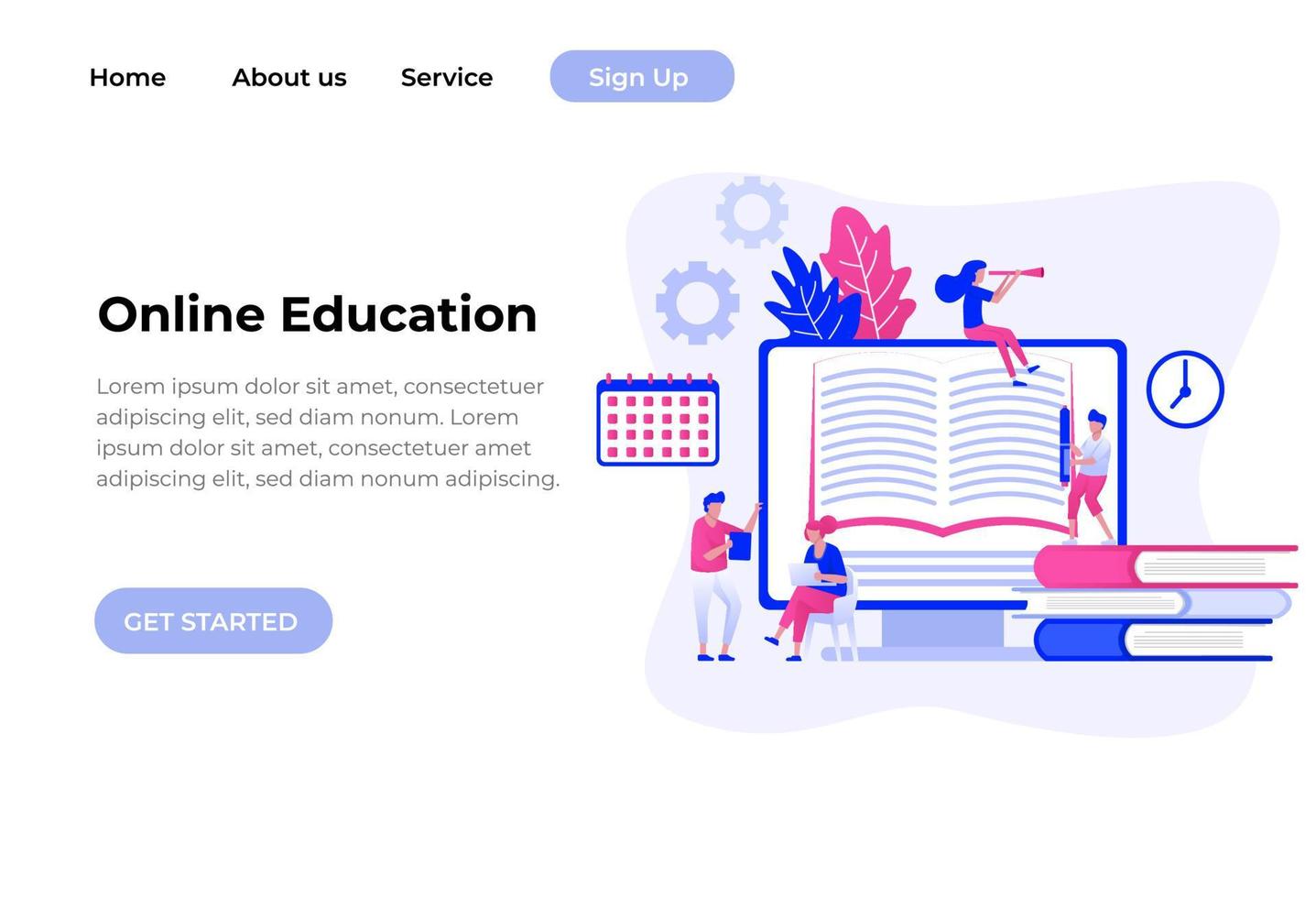 Educational web seminar, internet classes, professional personal teacher service icons set. Webinar, digital classroom, online teaching metaphors. Vector isolated concept metaphor illustrations