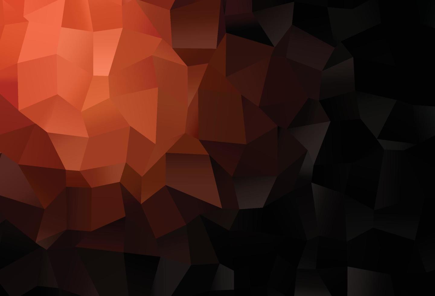 Dark Red vector triangle mosaic texture.