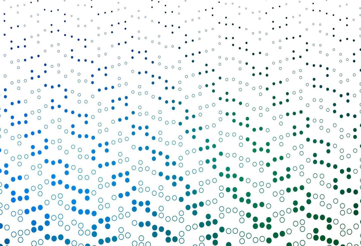 Light Blue, Green vector pattern with spheres.