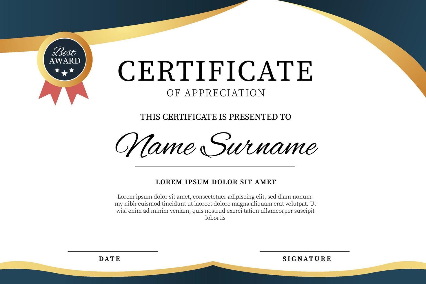 Creative Certificate of Achievement Award Template 6318427 Vector Art Creative Certificate of Achievement Award Template 6318427 Vector Art