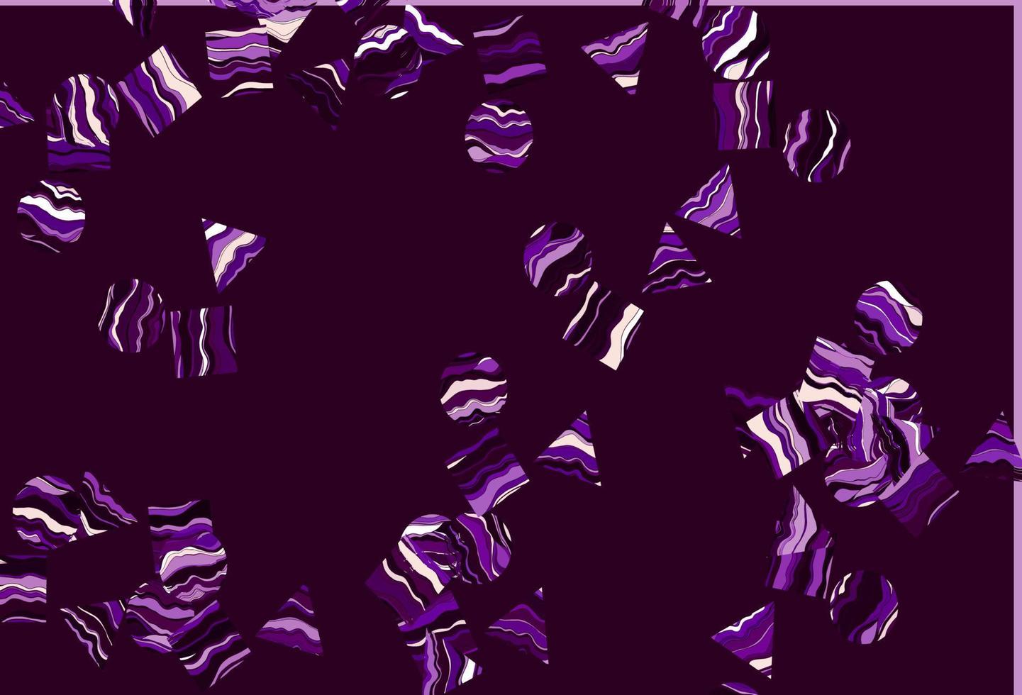 Light Purple vector pattern in polygonal style with circles.