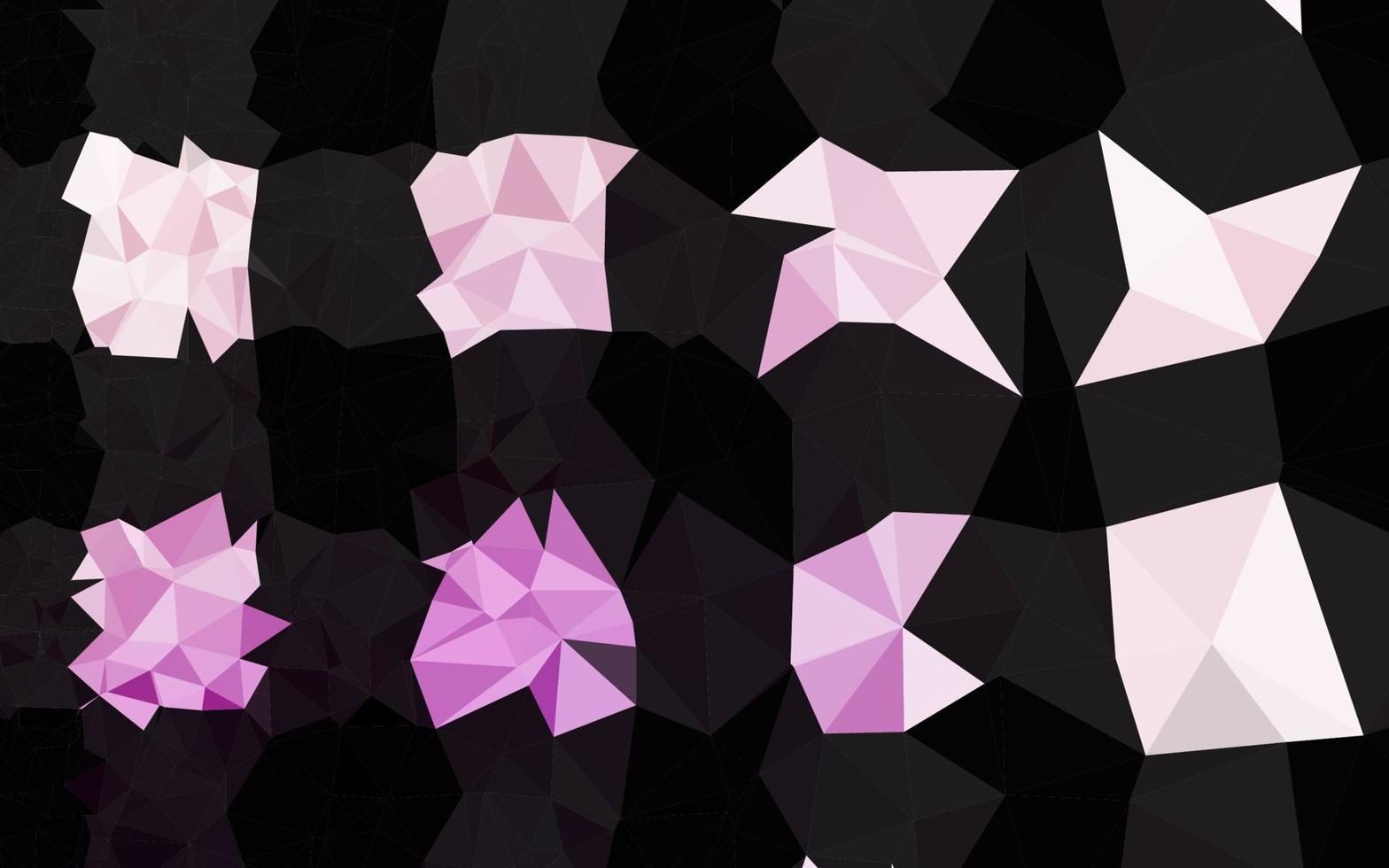 patrón de triángulo borroso vector púrpura claro.