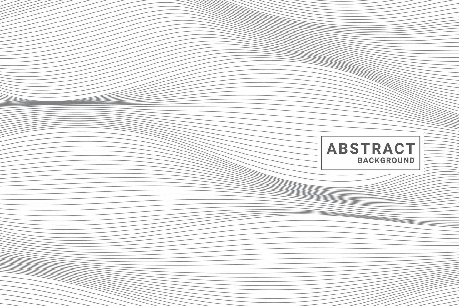 Elegant modern minimal abstract background with wavy lines vector