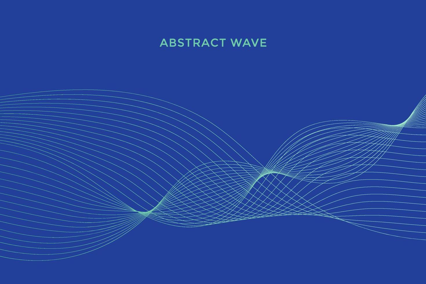 Elegant modern minimal abstract wavy lines vector