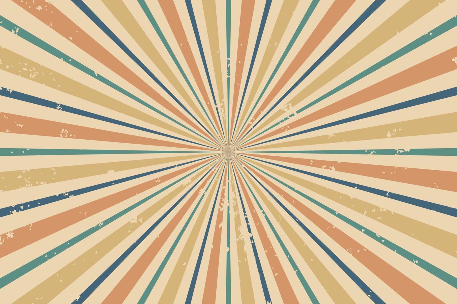 Abstract vintage retro sunburst background vector