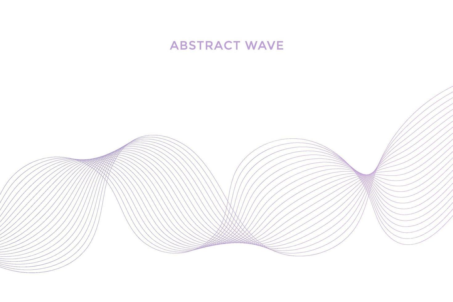 Elegant modern minimal abstract wavy lines vector