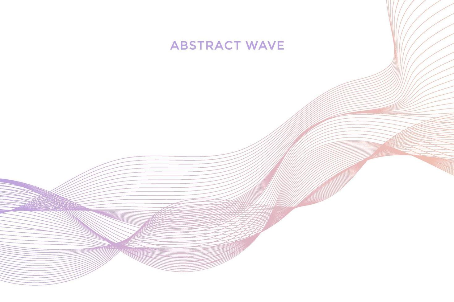 Elegant modern minimal abstract wavy lines vector