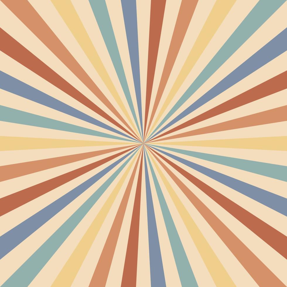 Abstract vintage retro sunburst background vector