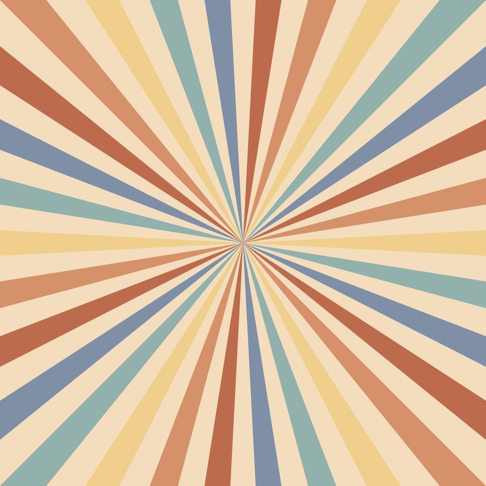 Abstract vintage retro sunburst background vector