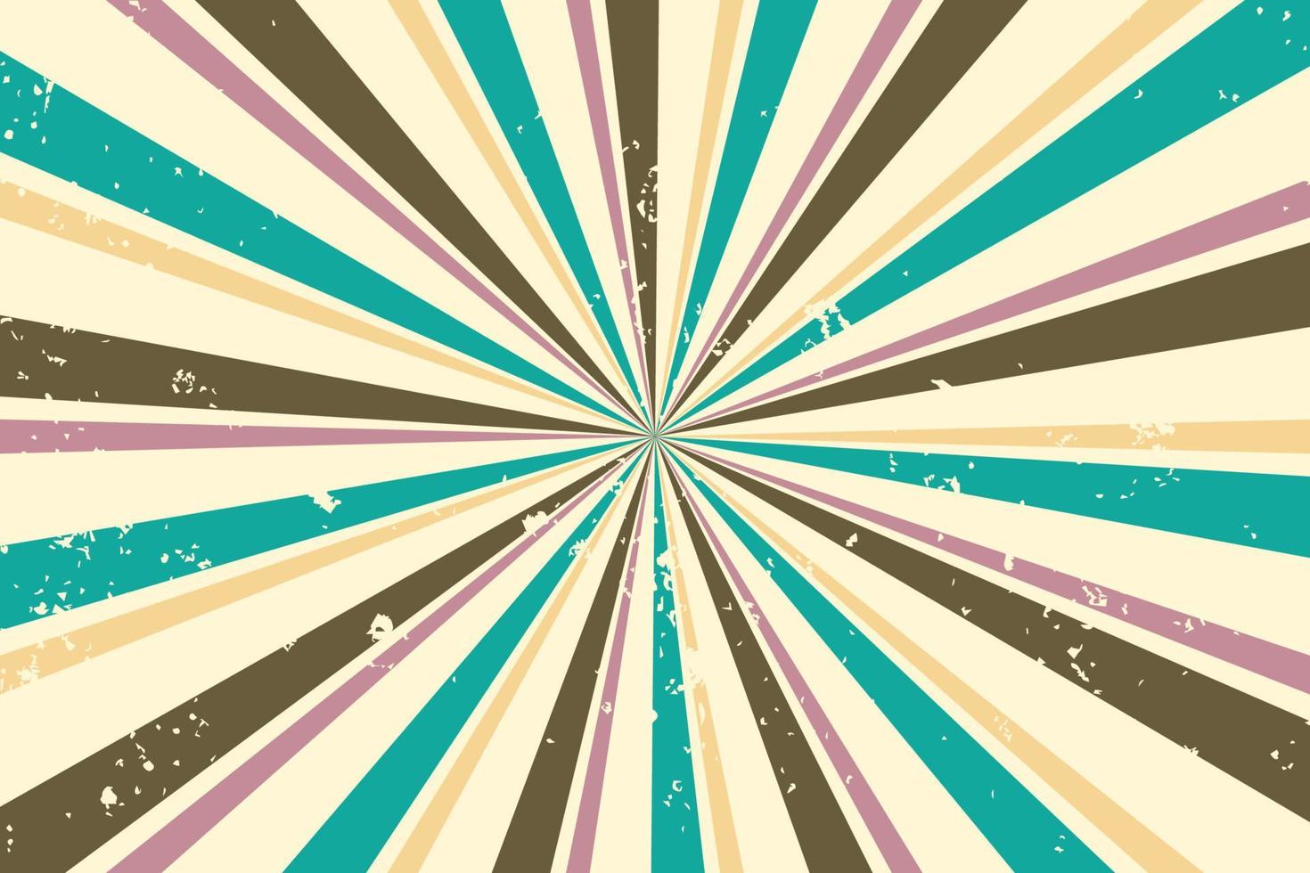 Abstract vintage retro sunburst background vector