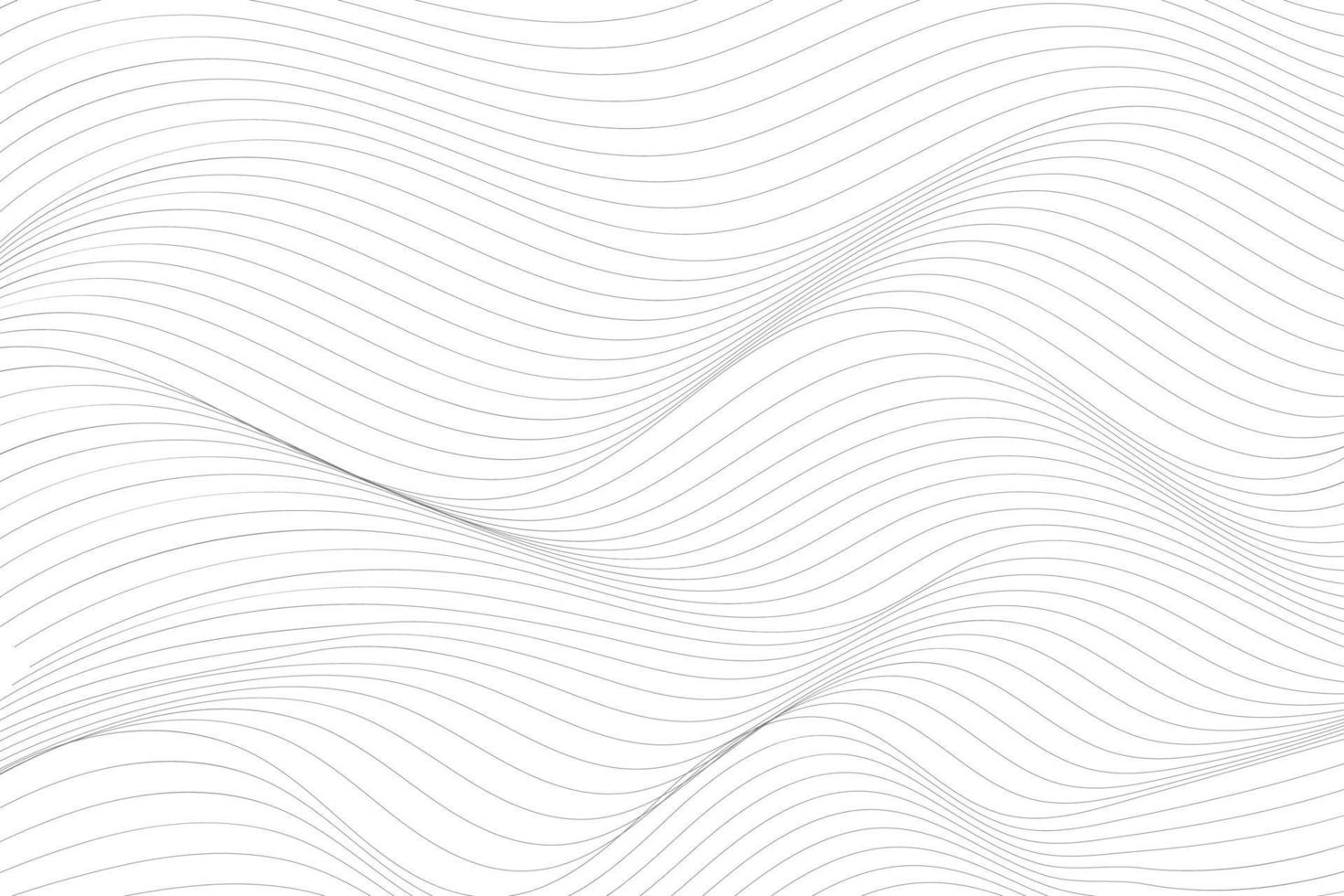 Elegant modern minimal abstract wavy lines vector