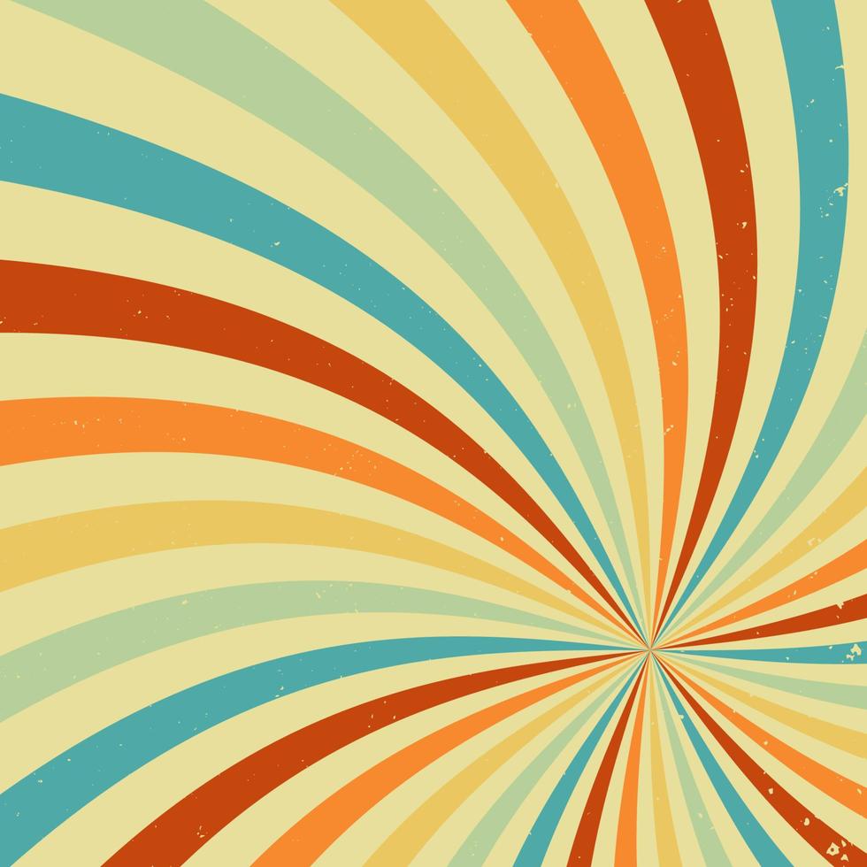 Abstract vintage retro sunburst background vector