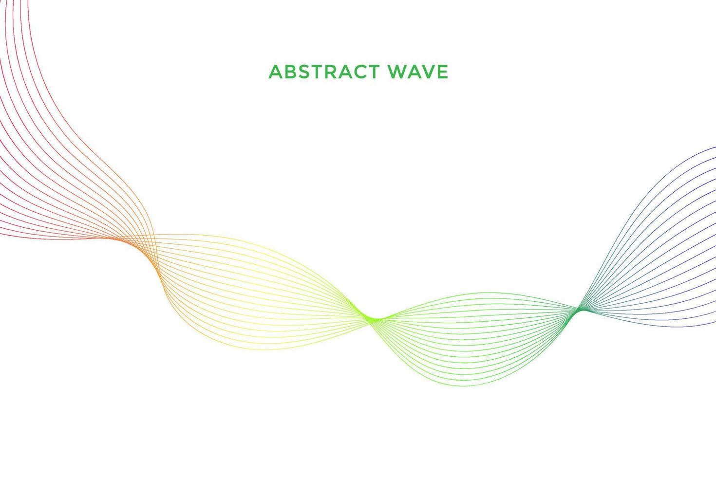 Elegant modern minimal abstract wavy lines vector