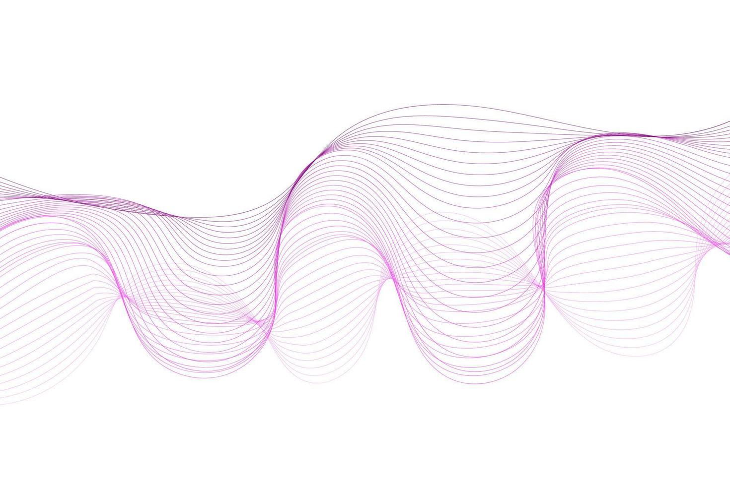 Elegant modern minimal abstract wavy lines vector