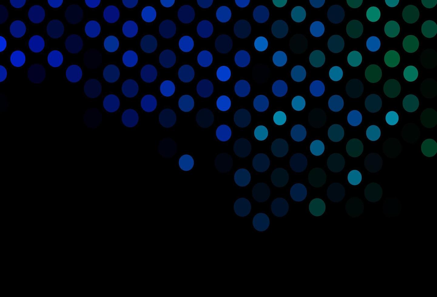 Dark Blue, Green vector background with bubbles.