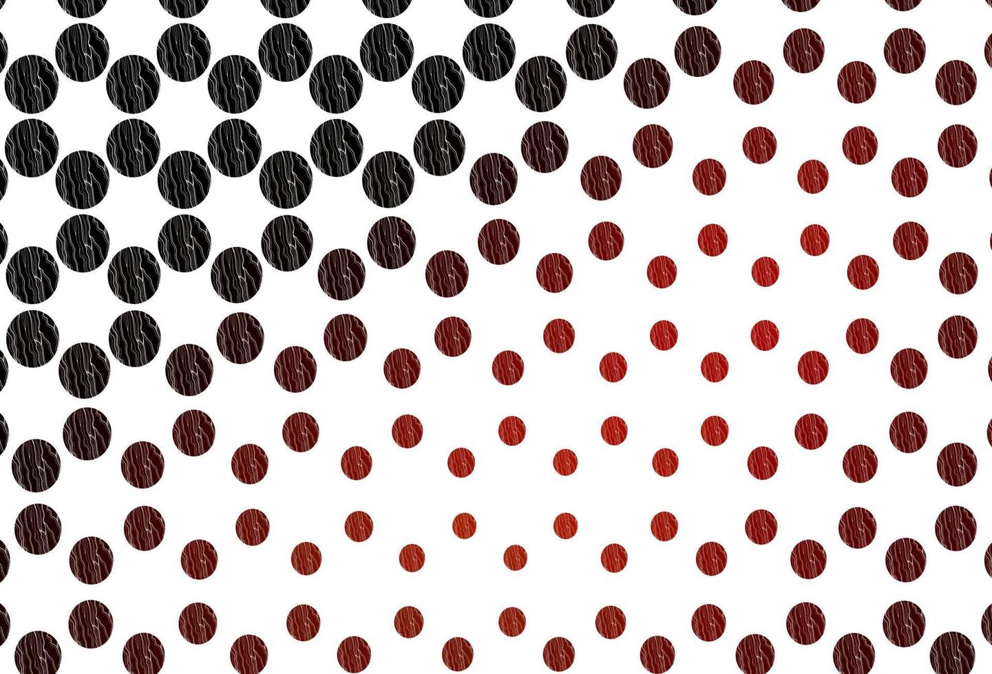 Light red vector template with circles.