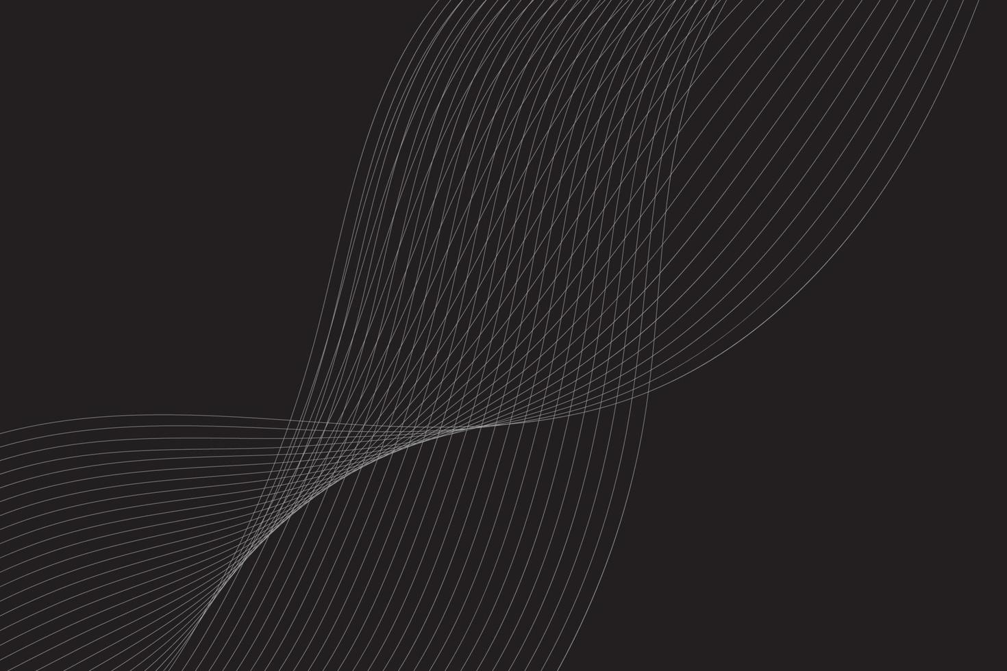 Elegant modern minimal abstract wavy lines vector