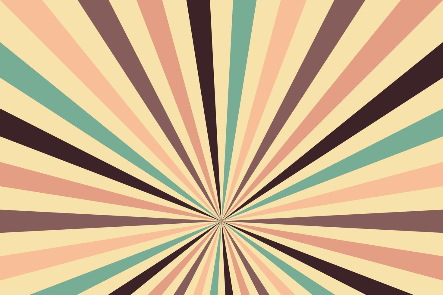 Fondo de rayos de sol retro vintage abstracto vector