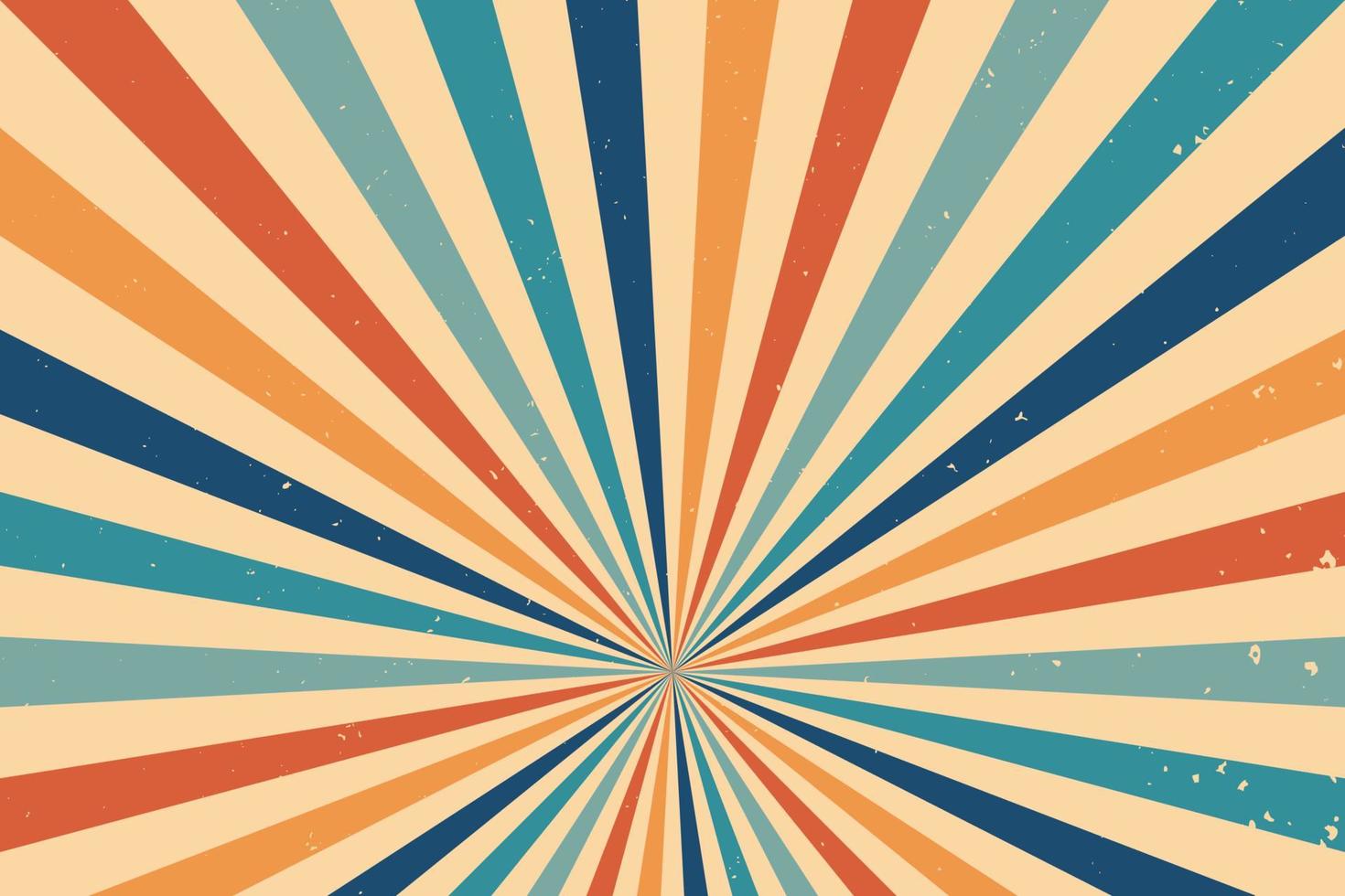 Abstract vintage retro sunburst background vector