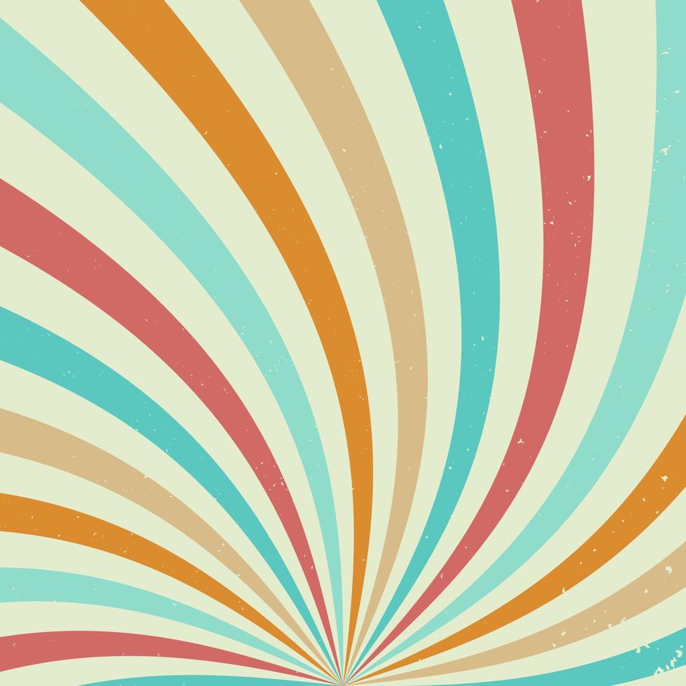 Abstract vintage retro sunburst background vector