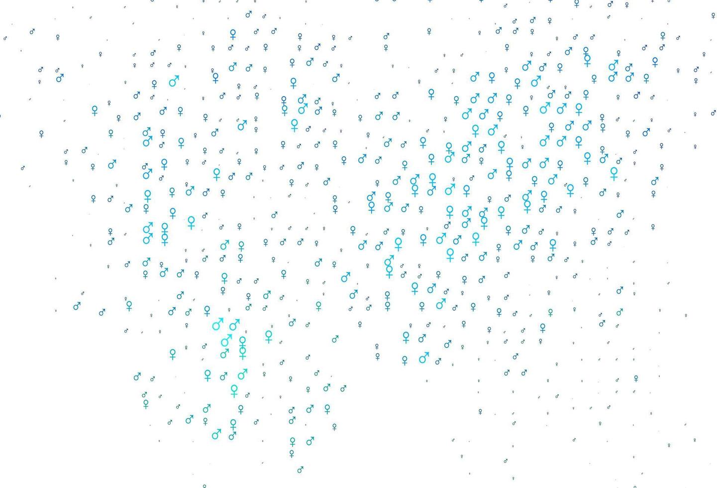 Light blue, green vector texture with male, female icons.