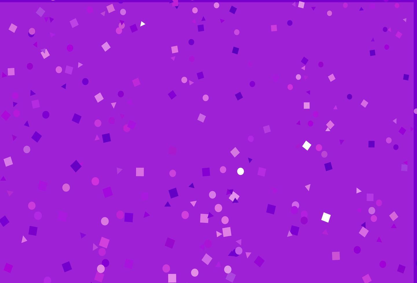 Light Purple vector background with triangles, circles, cubes.