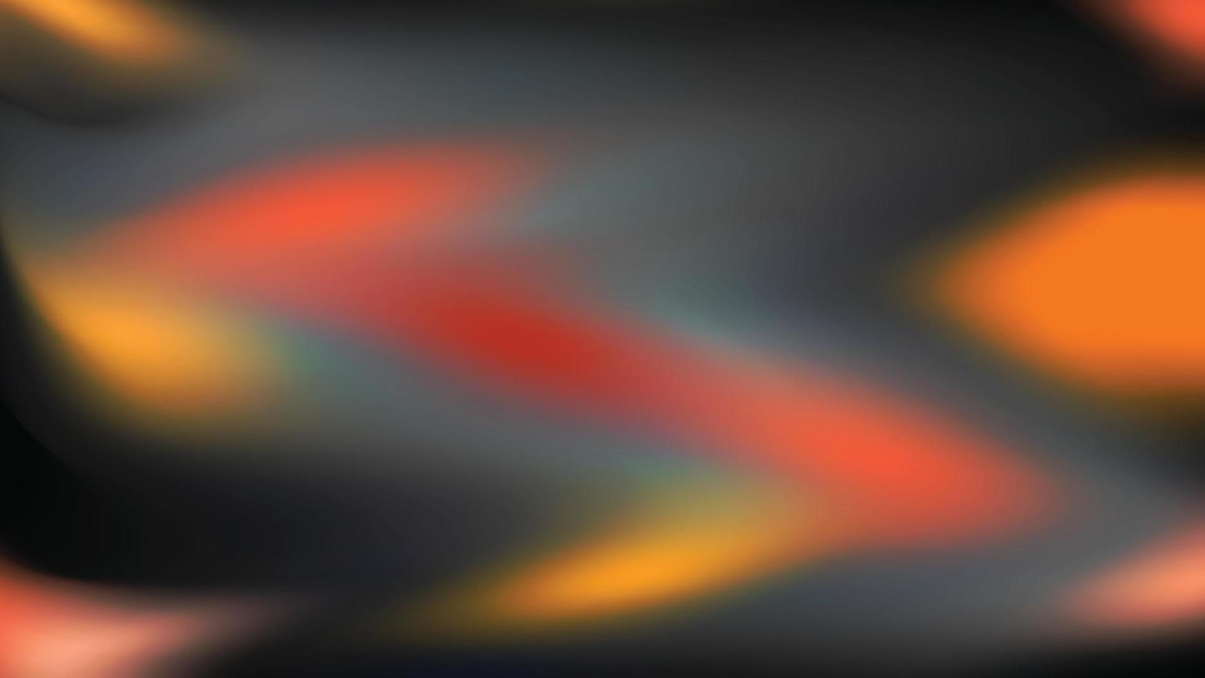 Abstract blur black red orange gradient background design Vector