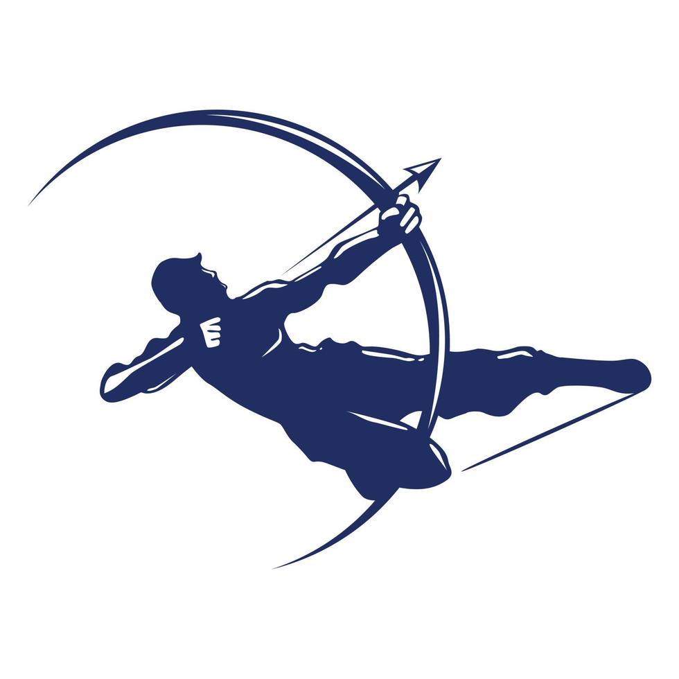Vector an archer silhouette
