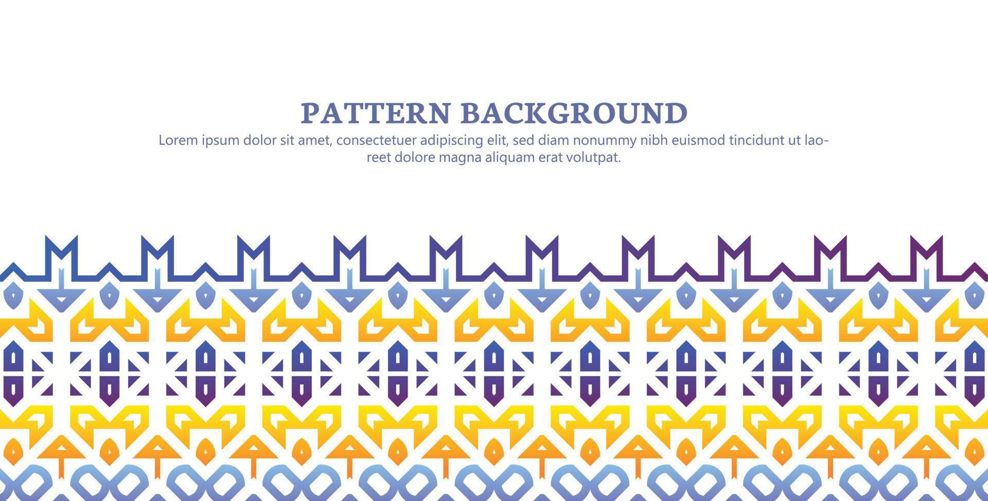 colorful ornament pattern design background vector