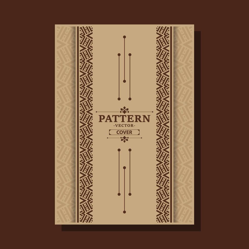 vintage geometric pattern cover design vector