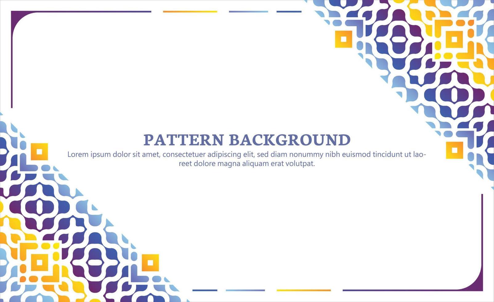 colorful ornament pattern design background vector