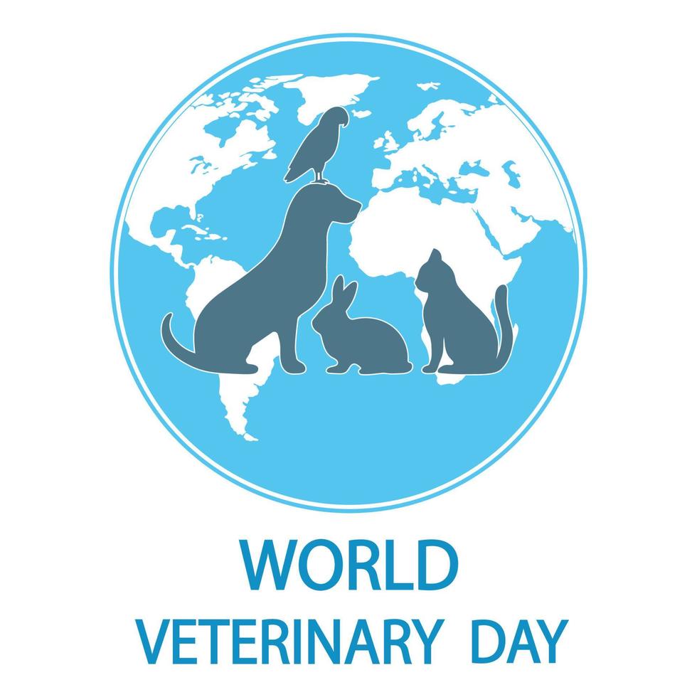 World Veterinary Medicine Day illustration vector