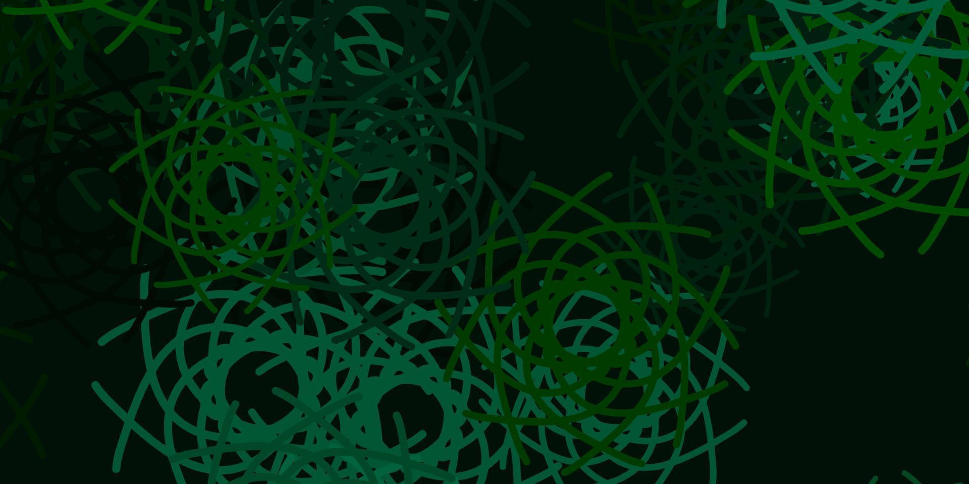 Light Green vector backdrop with chaotic shapes.