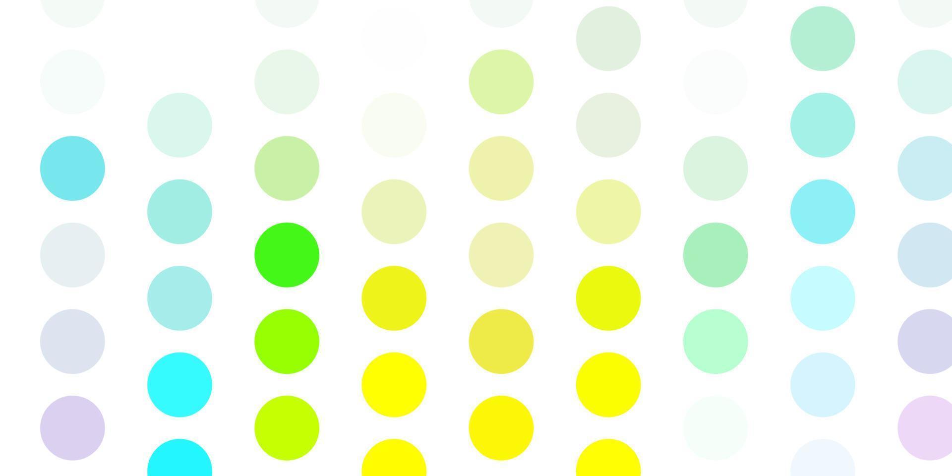 Light multicolor vector background with bubbles.