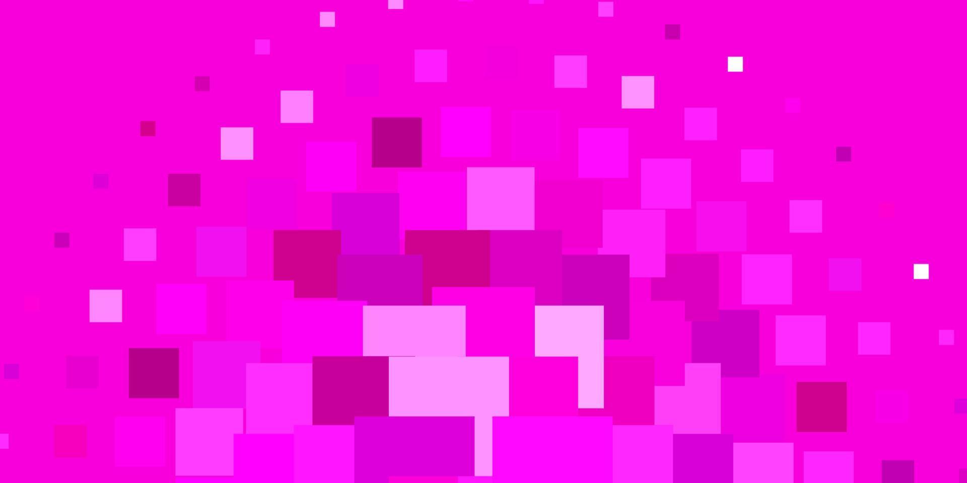 textura de vector rosa claro en estilo rectangular.