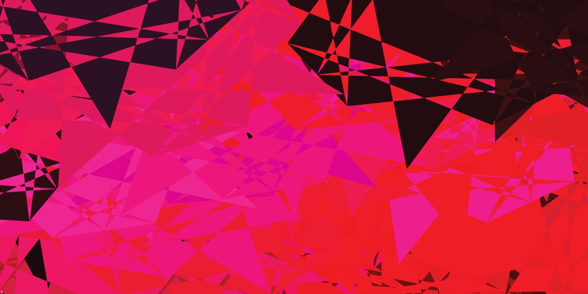 Light Pink vector background with polygonal forms.