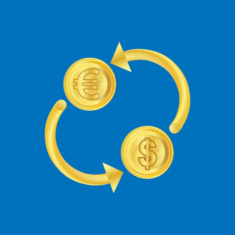 Doller exchange with others currency vector