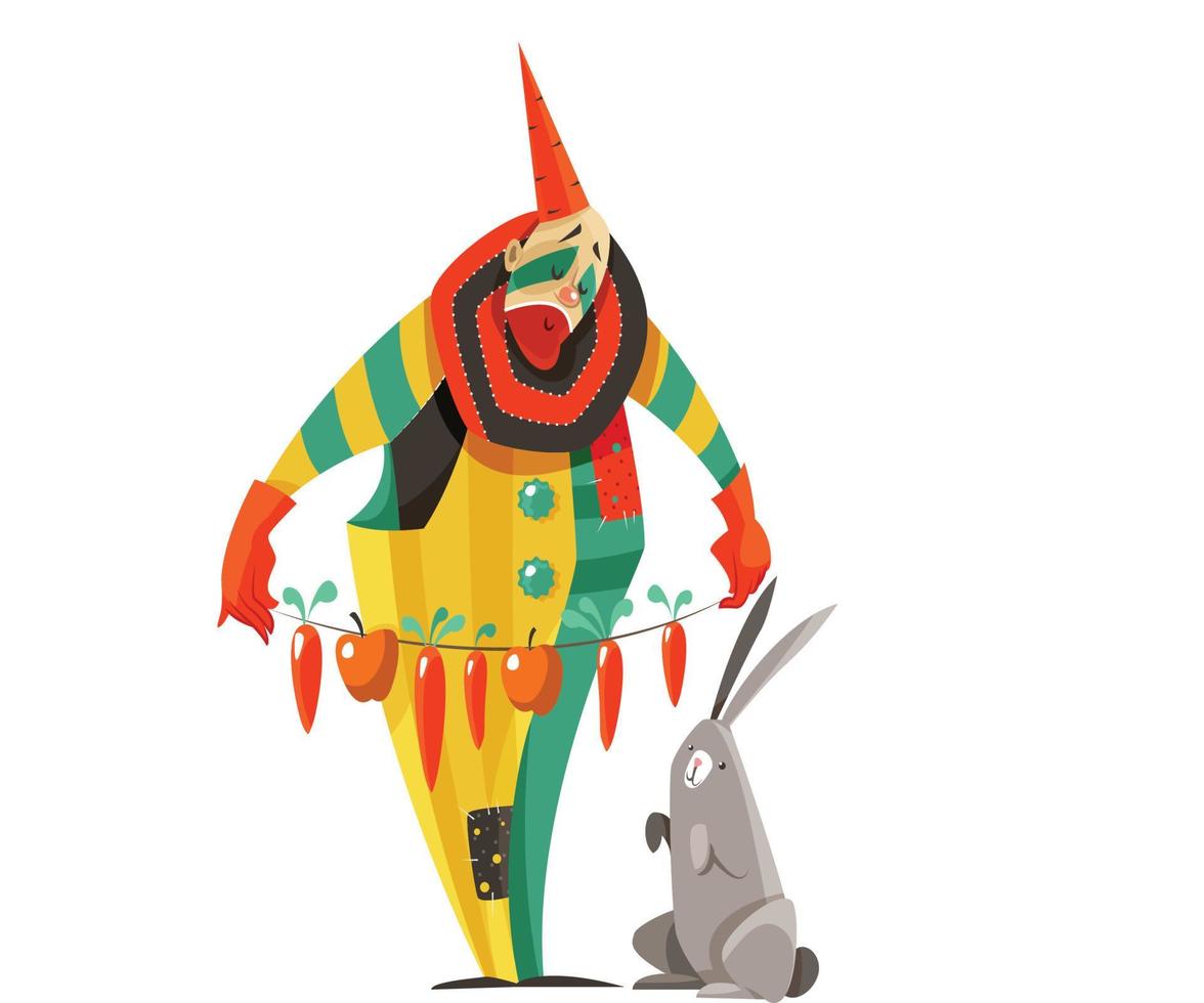 Funny Cartoon Clowns vector