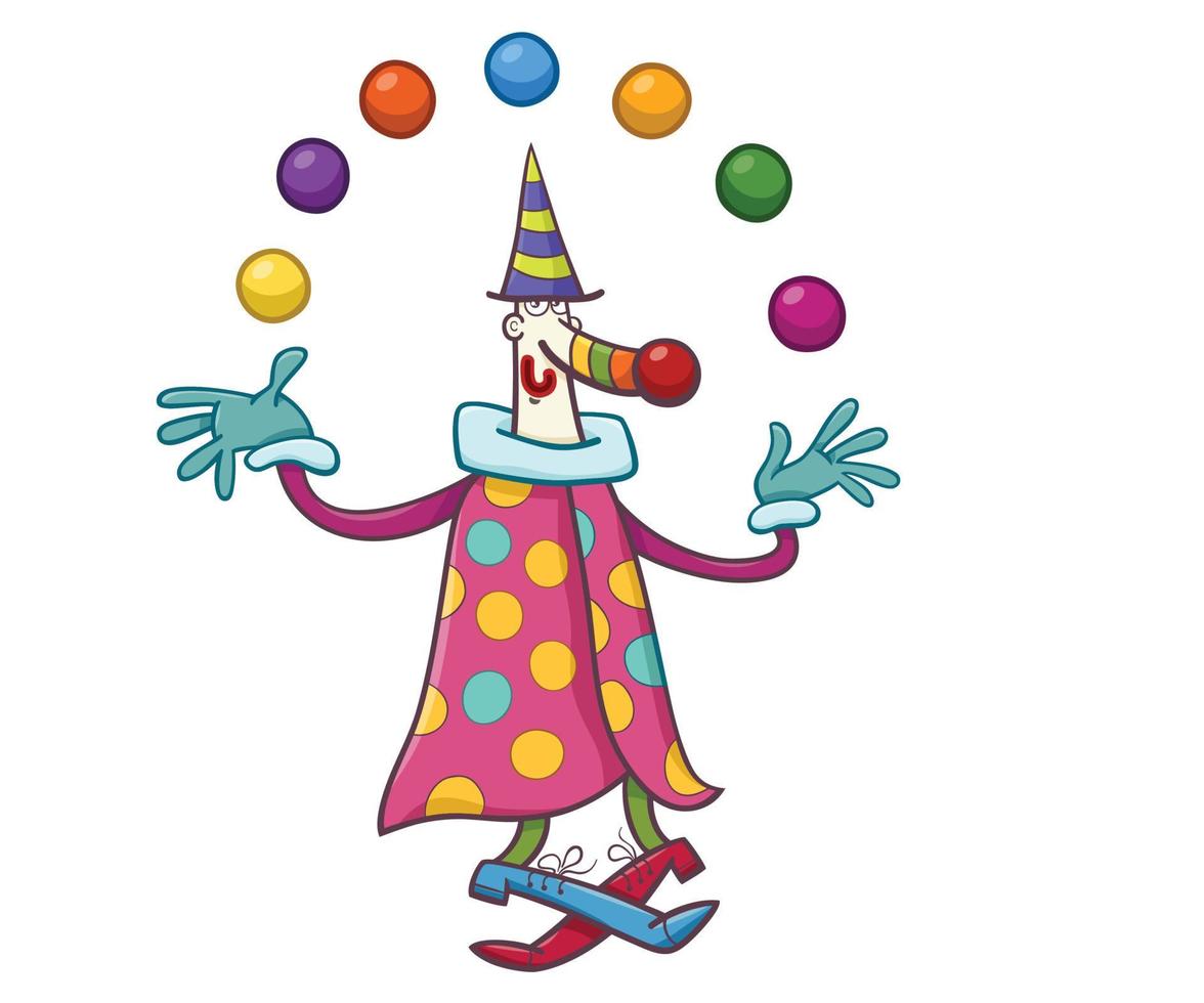 Funny Cartoon Clowns vector