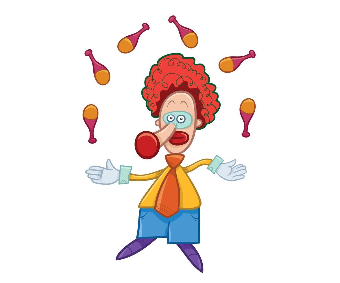 Funny Cartoon Clowns vector