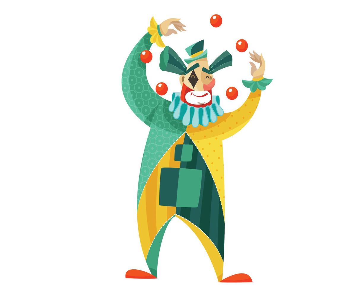 Funny Cartoon Clowns vector