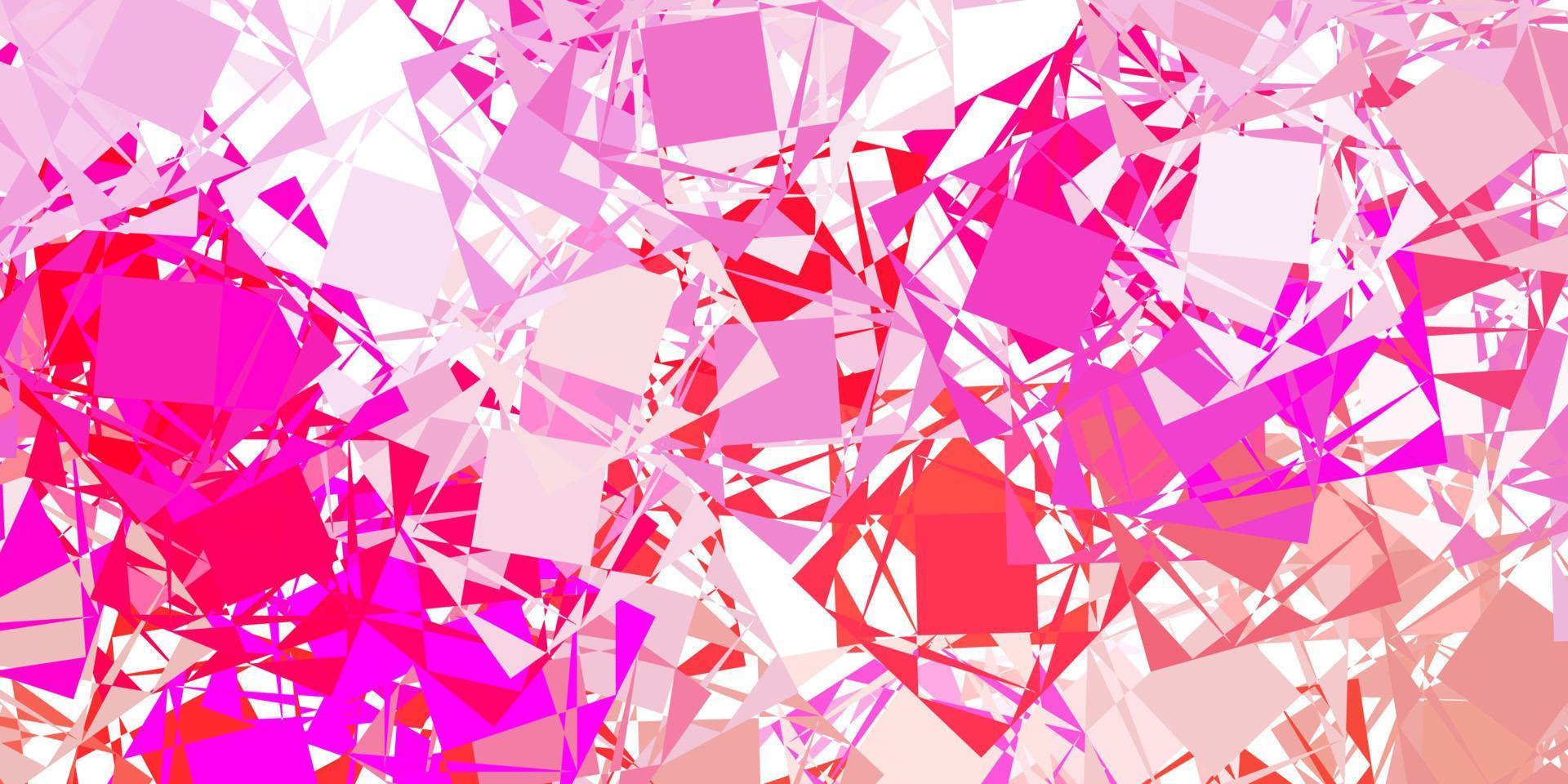 Light pink vector background with polygonal forms.