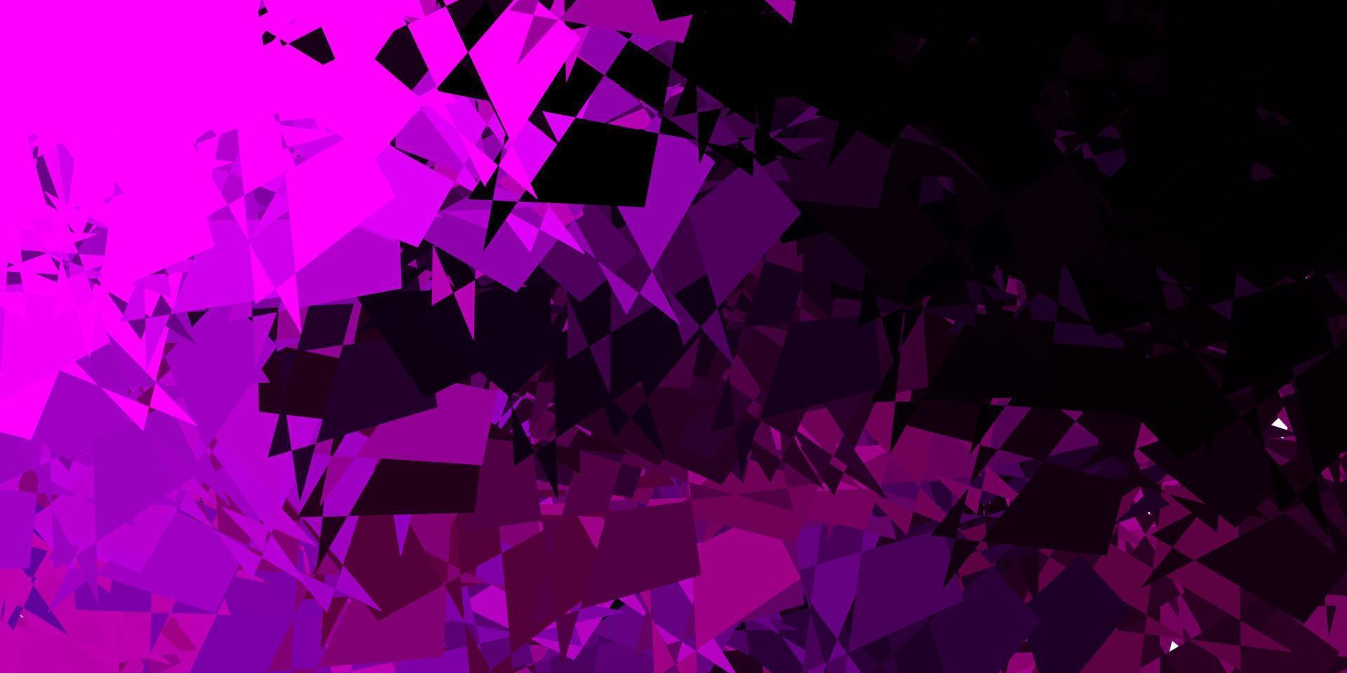 Dark pink vector background with random forms.