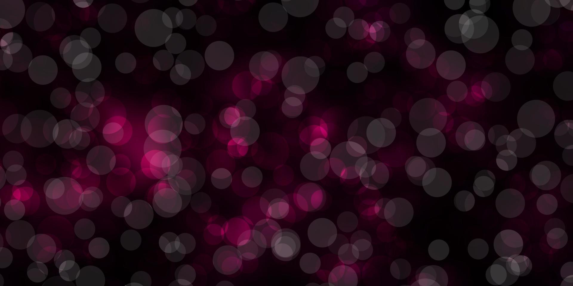Dark Pink, Blue vector texture with circles.
